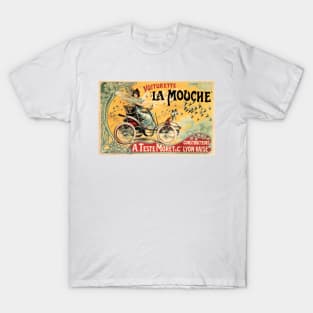 Voiturette La Mouche Fairy Flying Car Vintage French Advertisement T-Shirt